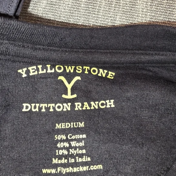 NWT Mens Yellowstone Dutton Ranch by Flyshacker Size M Wool Blend Sweater Soft - Picture 9 of 9